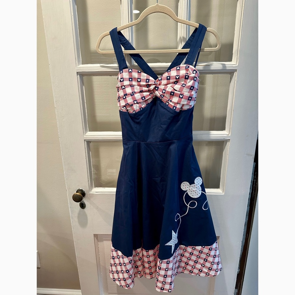Disney Parks The Dress Shop Americana Minnie Dress Small